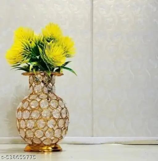 Decorative showpiece crystal flower vase