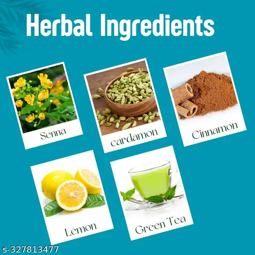 18 Herbs Organics Slimming Tea - Herbal Slim Tea For Weight Loss | Fat Burner - 40 Count (Pack of 1)