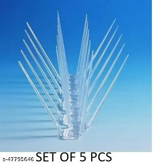 BirdFlee Bird Control | Pigeon Control | Bird Spikes | Pigeon Spike 5 Pcs Set 2 Row Spikes