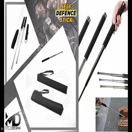 Self Defence Tactical Rod (Heavy Metal and Extandable) Metal Baton Fol ...