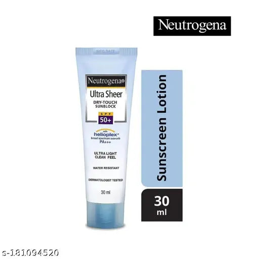 Neutrogena Ultra-Sheer Dry Touch SPF 50 Sun Block, 30 ml Tube LIMITED STOCK - Springkart 