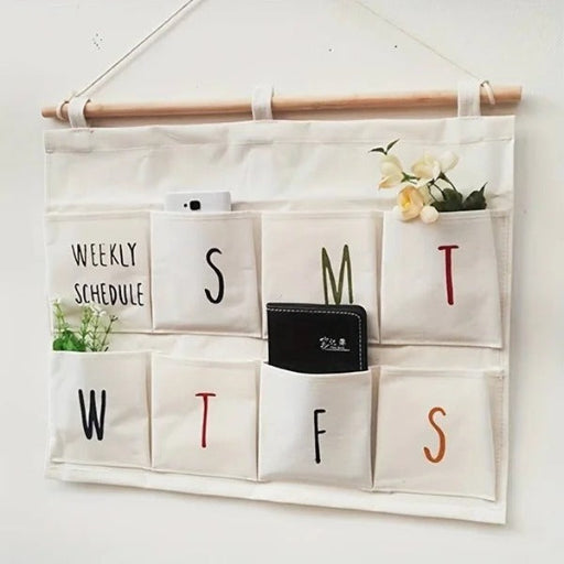 Weekly Schedule Hanging Bag, Plan Weekly Activities Day Wise With Hanging Bag