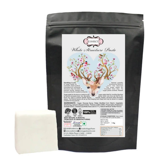 White | Edible Structure Paste 1 Kg