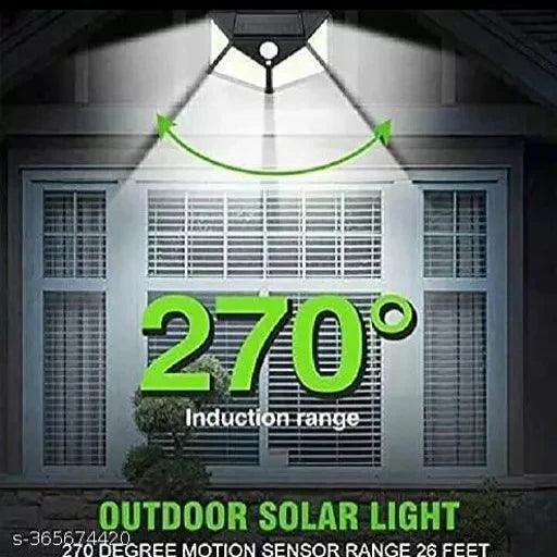 Set of 2 100 LED Bright Outdoor Security Lights with Motion Sensor Solar - Springkart 