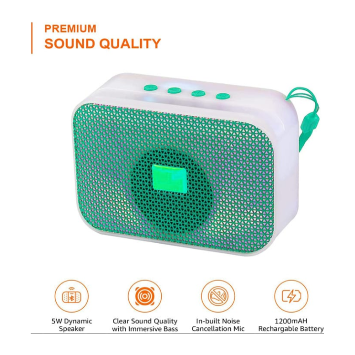 Mini Portable Bluetooth Speaker – Compact Wireless Speaker with Mobile Stand, Deep Bass & HD Sound