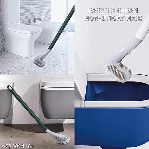 Golf Shape Toilet Brush Cleaner Flexible Deep Cleaning Silicone Brush for Quick & Easy Cleaning - Springkart 