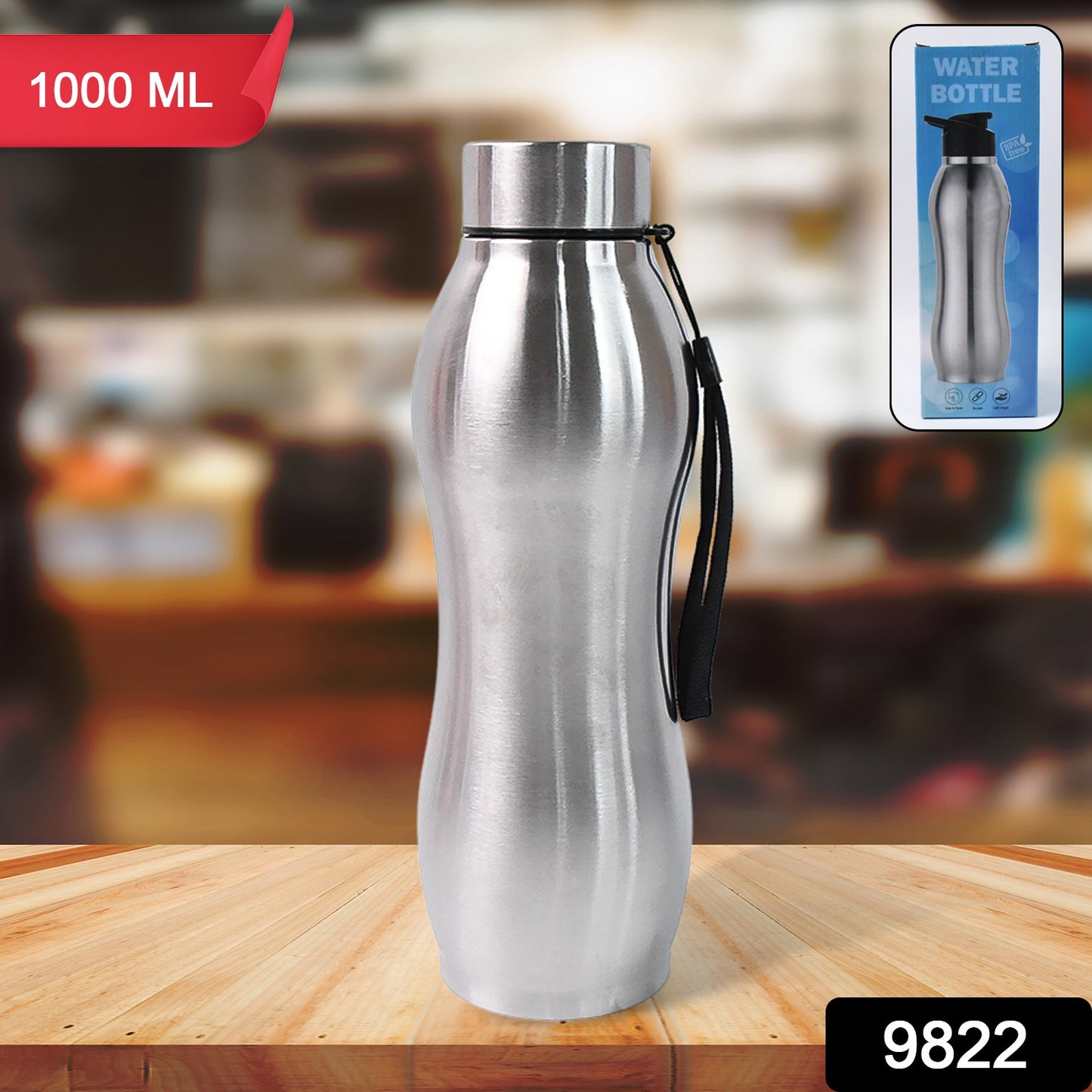 Stainless Steel Double Wall Vacuum-insulated Drink Water Bottle (1000 Ml) - Springkart 