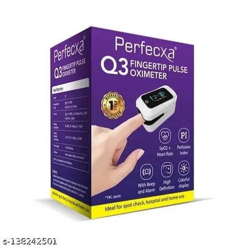 Perfecxa Q3 Pulse Oximeter (WHITE AND BLACK) - Springkart 