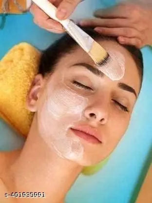 TURMERIC FACIAL WAX - 5 MIN PAINLESS HERBAL POWDER Wax  With Aplicator brush