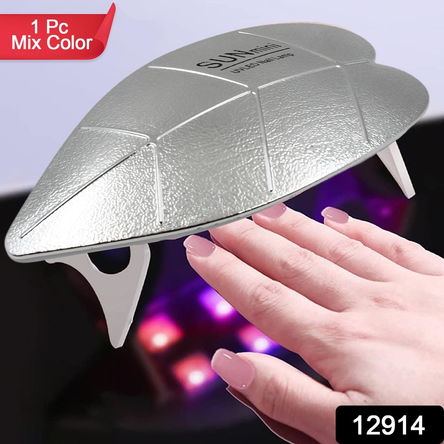 12914 Mini Nail Lamp 6w 6 Led Uv Nail Dryer With Usb Cable For Gel Nail Polish Nail Art Tools For Starters Home Diy Professionals Salon Manicure (1 Pc) - Springkart 