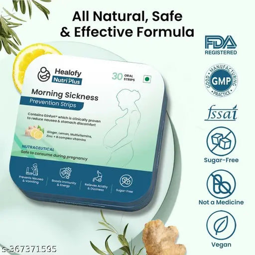 Nutriplus Morning Sickness Strips 60 Oral Strips - Springkart 