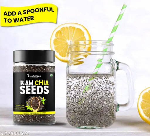 Raw Chia Seeds | 100% Natural & Premium Quality 500g Pack - Springkart 