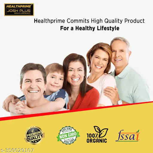 Josh Plus Gold Capsule For Stamina, Power & Muscle Booster (60 Capsules) - Springkart 