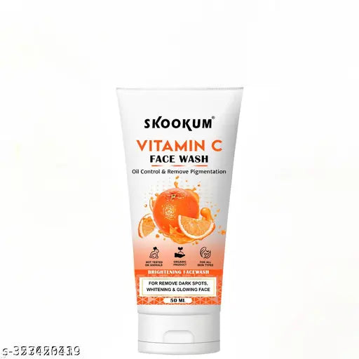 Vitamin C (150ml) Face Gel For Skin & Hair, Vitamin c facewash (50ml) Serum (30ML)For Oil Control