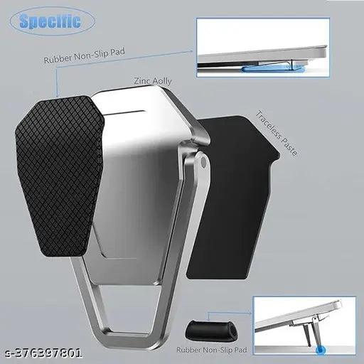 Mini Premium Metal Folding Portable Laptop Stand Non-Slip (Pack of 2pcs)