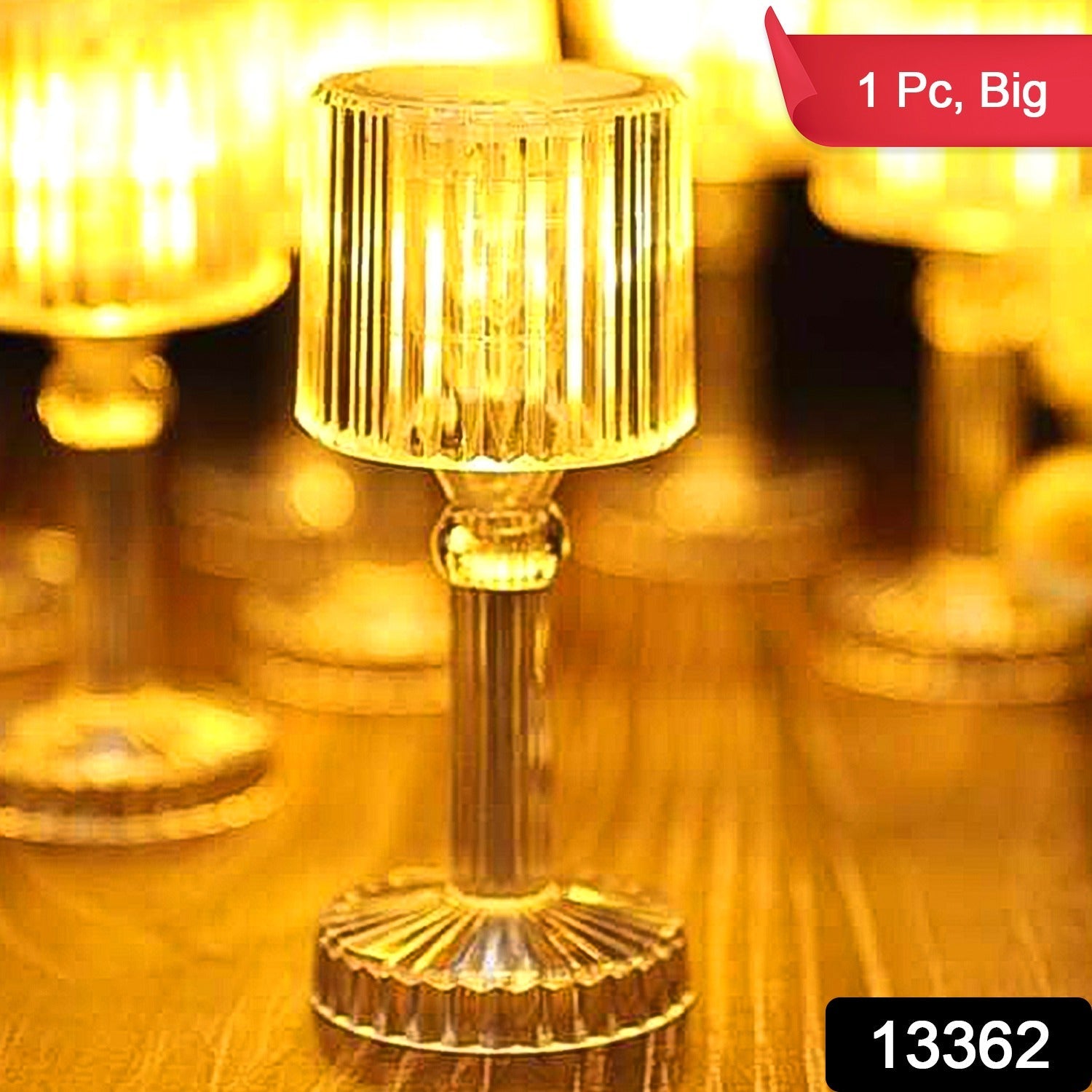Big Acrylic Led Desk Lamps Table Lamp Portable Crystal (1 Pc Big) - Springkart 