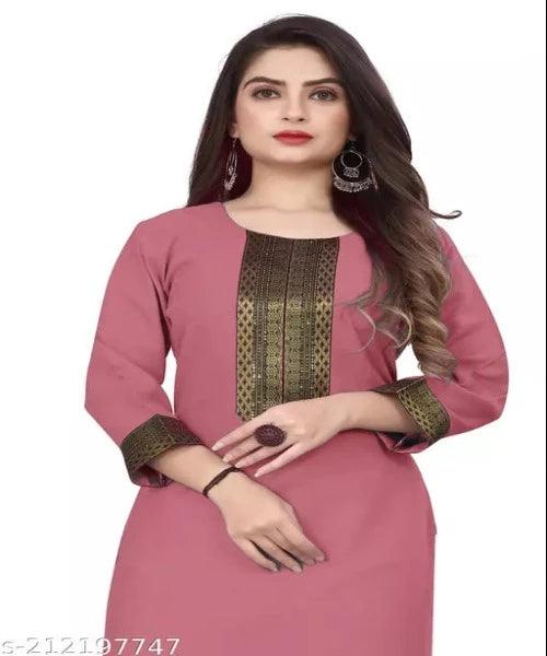 stylelist kurti with work - Springkart 