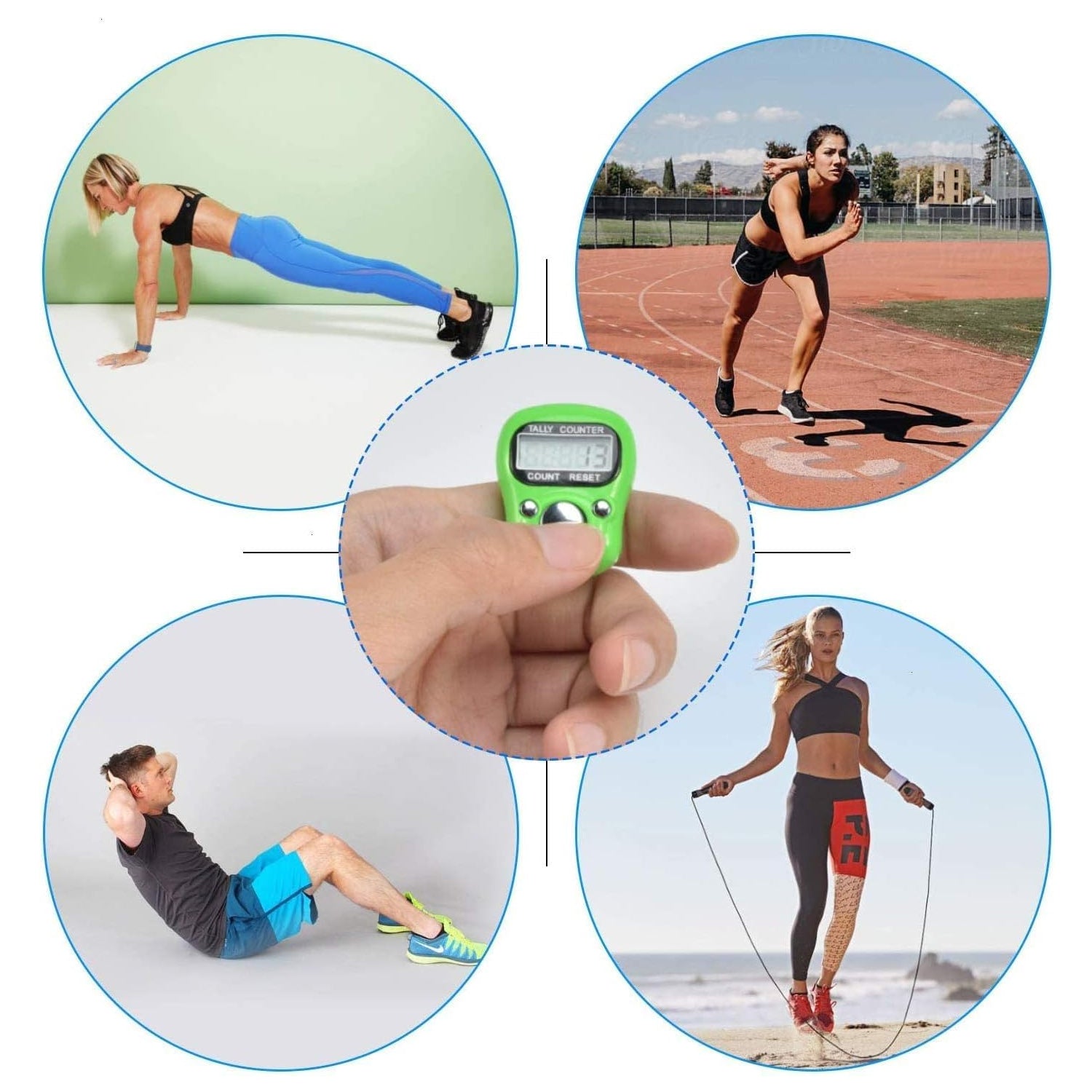 Plastic Portable Rotating Digital Finger Counter (1 Pc) - Springkart 
