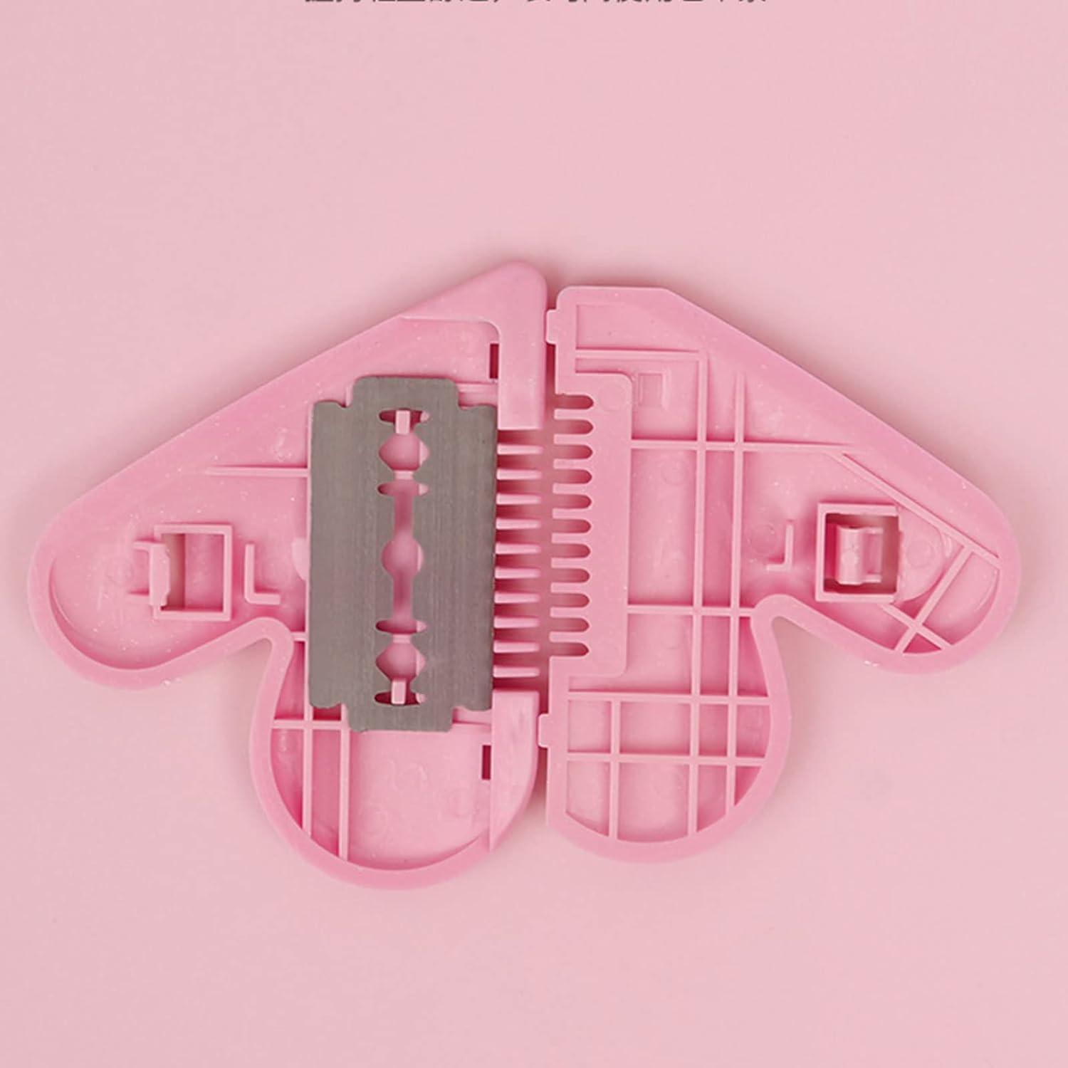 0361 Heart Shape Plastic Hair Cutting Scissors For Baby Girls Lightweight Portable Hair Thinning Doubleedge Stainless Steel Convenient For Hair Cutting For Hair Thinning (1 Pc ) - Springkart 