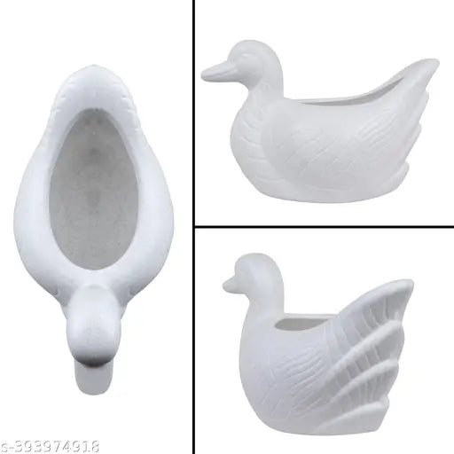 UV Treated Premium Quality Plastic Duck  Planter Pots For Home Décor & Gardening
