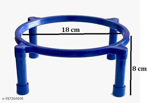 Mohit Plastics Flower Pot Stand for garden, living room, balcony,, Holds Upto 60 Kg-Pack of 16 (Blue)