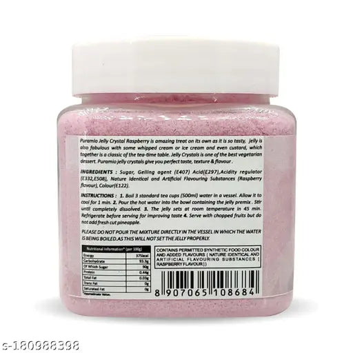 Puramio Jelly Crystal (Raspberry), 200g