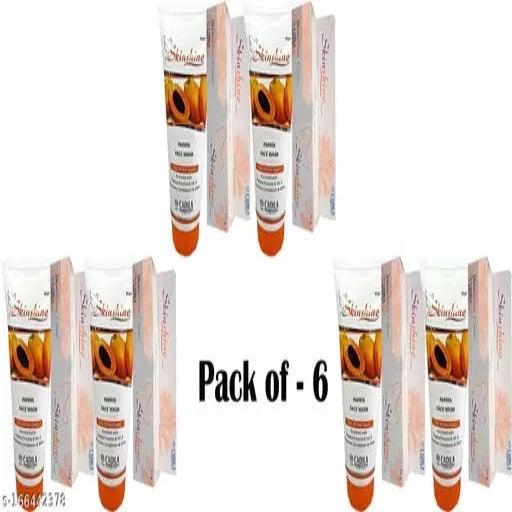 Skin Shine cream & skin Shine Papaya Face wash Combo Pack of - 6 - Springkart 