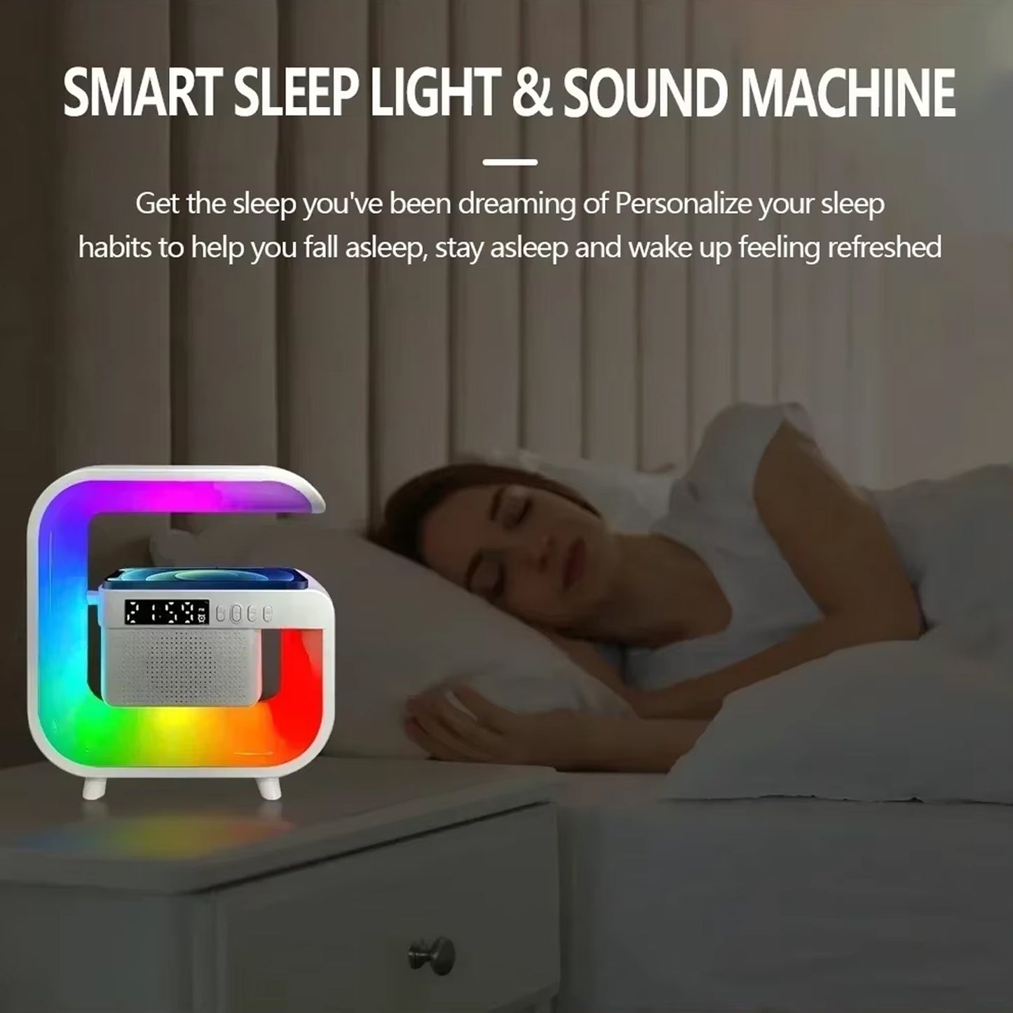 Multi-function Wireless Speaker Audio Desk Lamp Wireless Charger (1 Pc) - Springkart 
