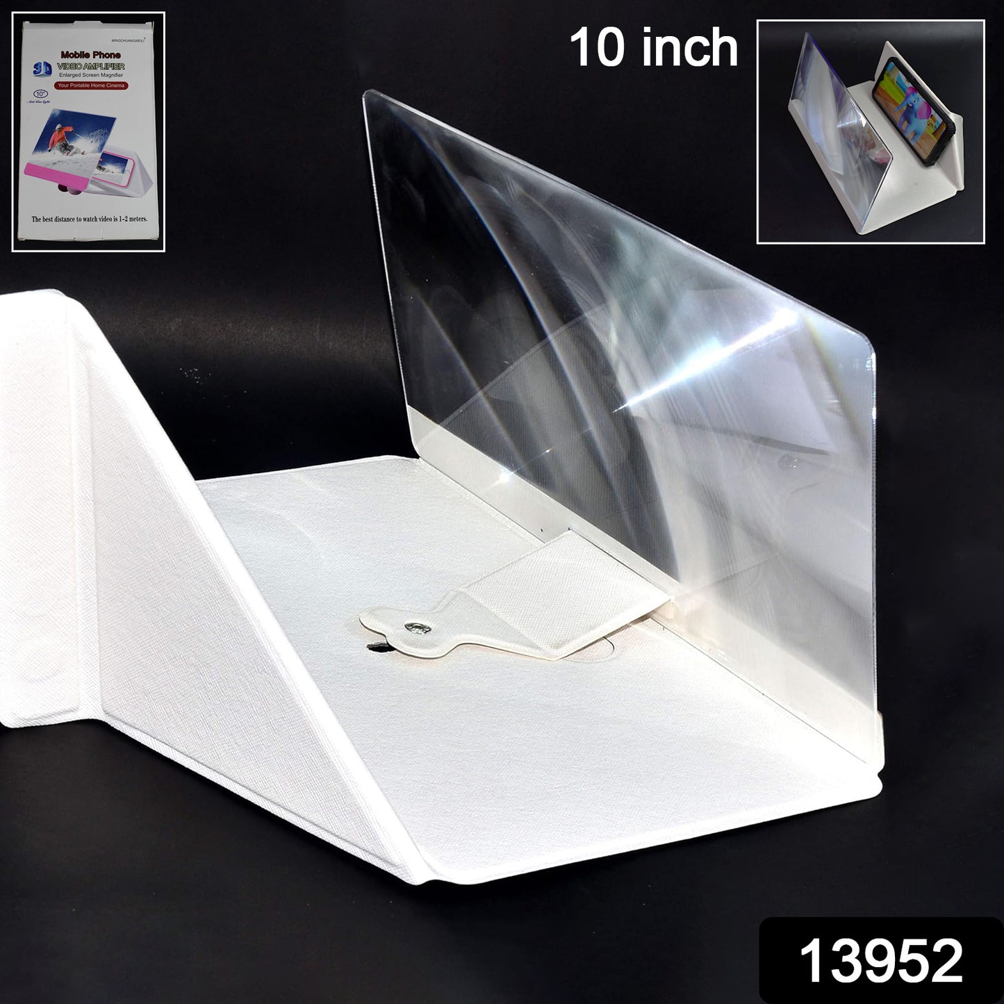 3d Hd Mobile Phone Screen Magnifier Amplifier (1 Pc  10 Inch)