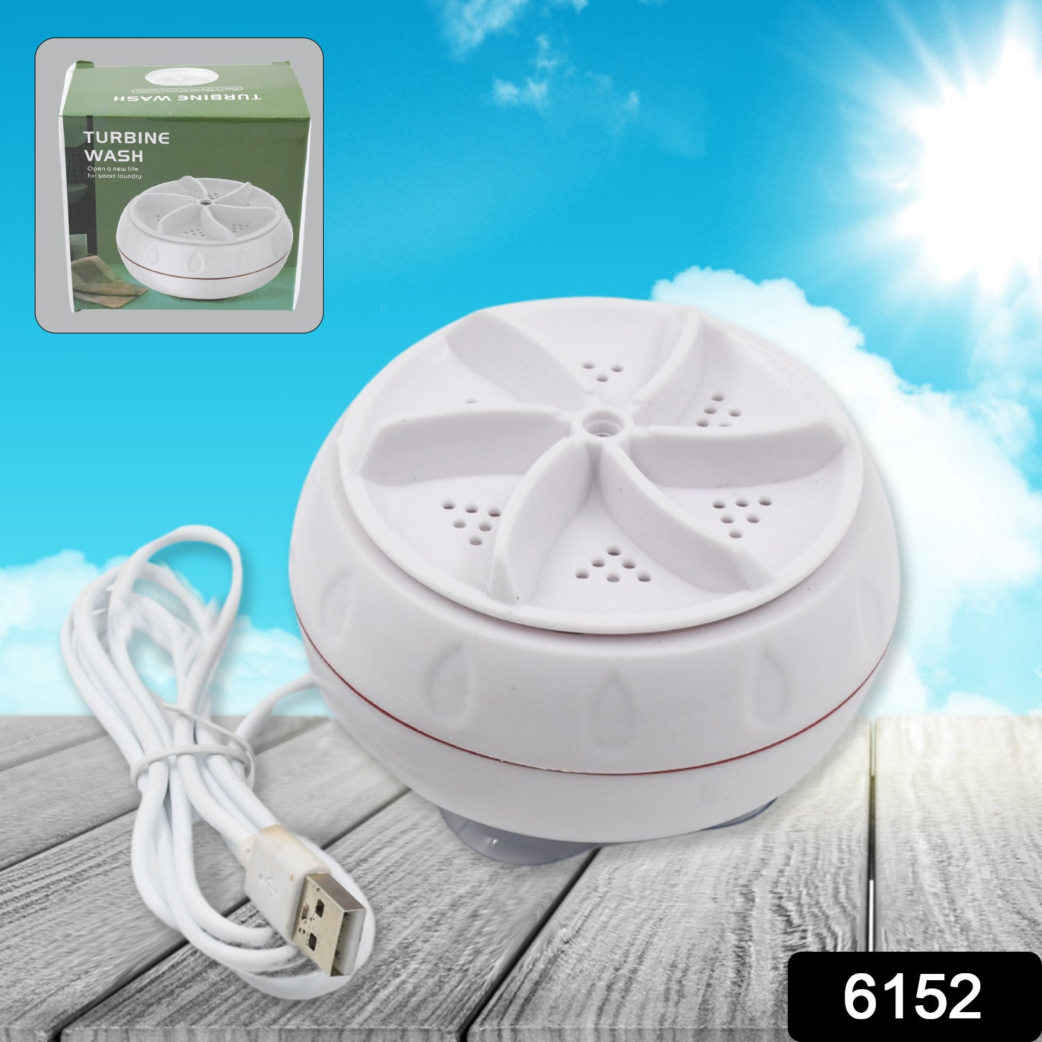 6152 Usb Turbine Wash Used While Washing Cloths In All Kinds Of Places Mostly Household Bathrooms. - Springkart 