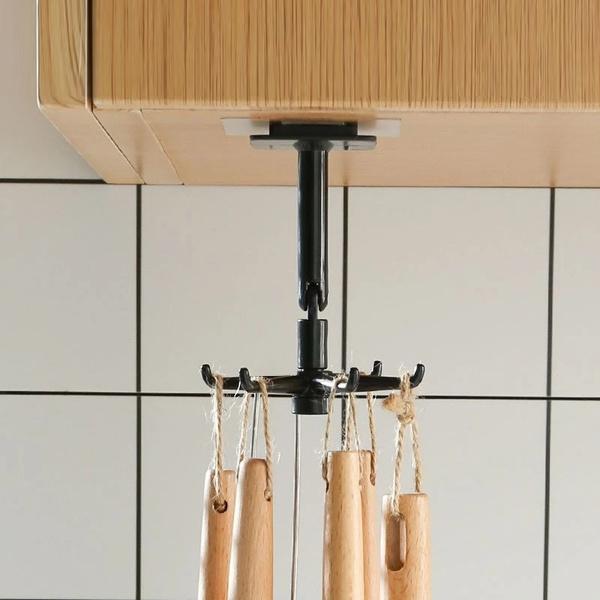 4650 360 Rotatable Hooks For Hanging (Pack Of 2) (Brown Box) - Springkart 