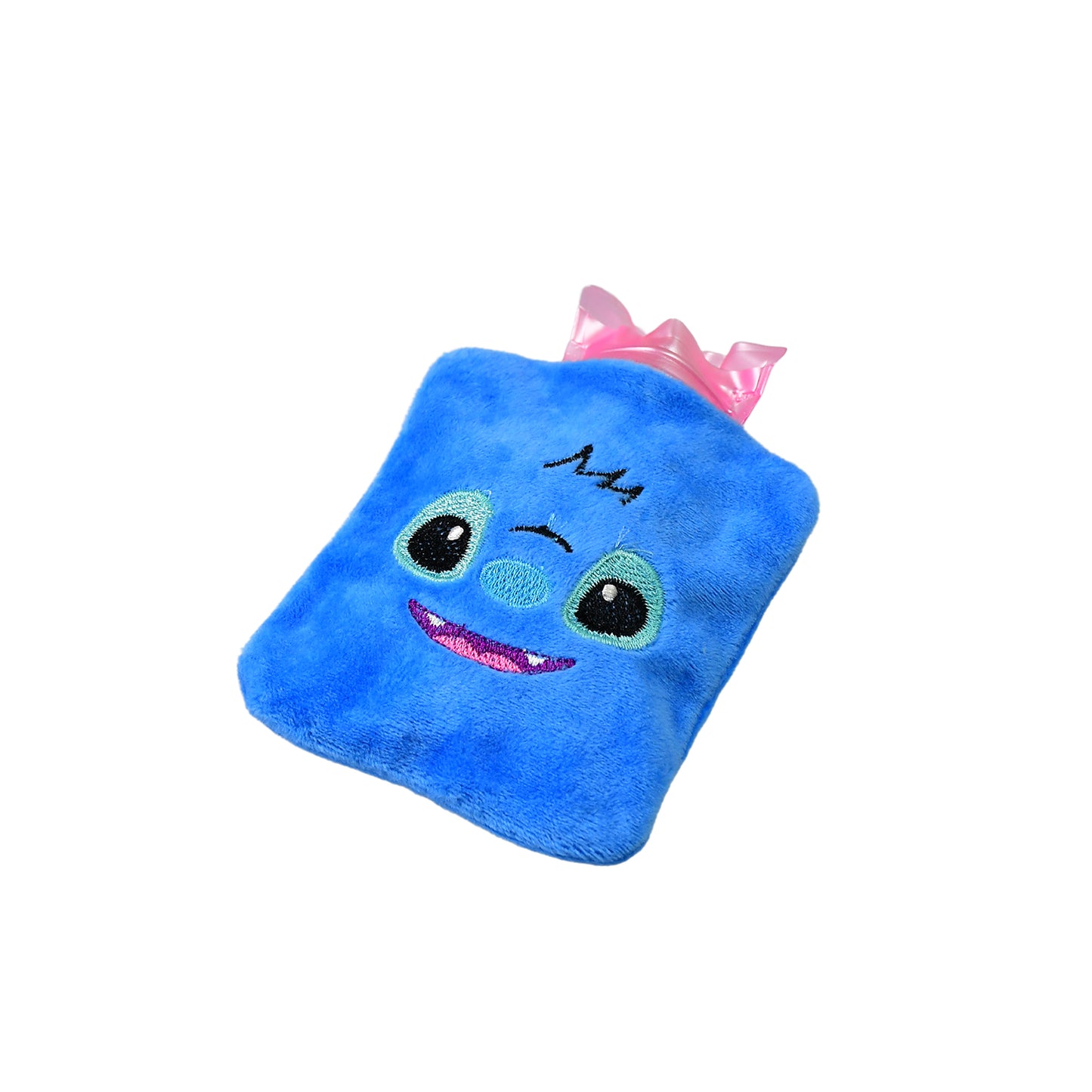 6512 Blue Stitch Small Hot Water Bag With Cover For Pain Relief Neck Shoulder Pain And Hand Feet Warmer Menstrual Cramps. - Springkart 