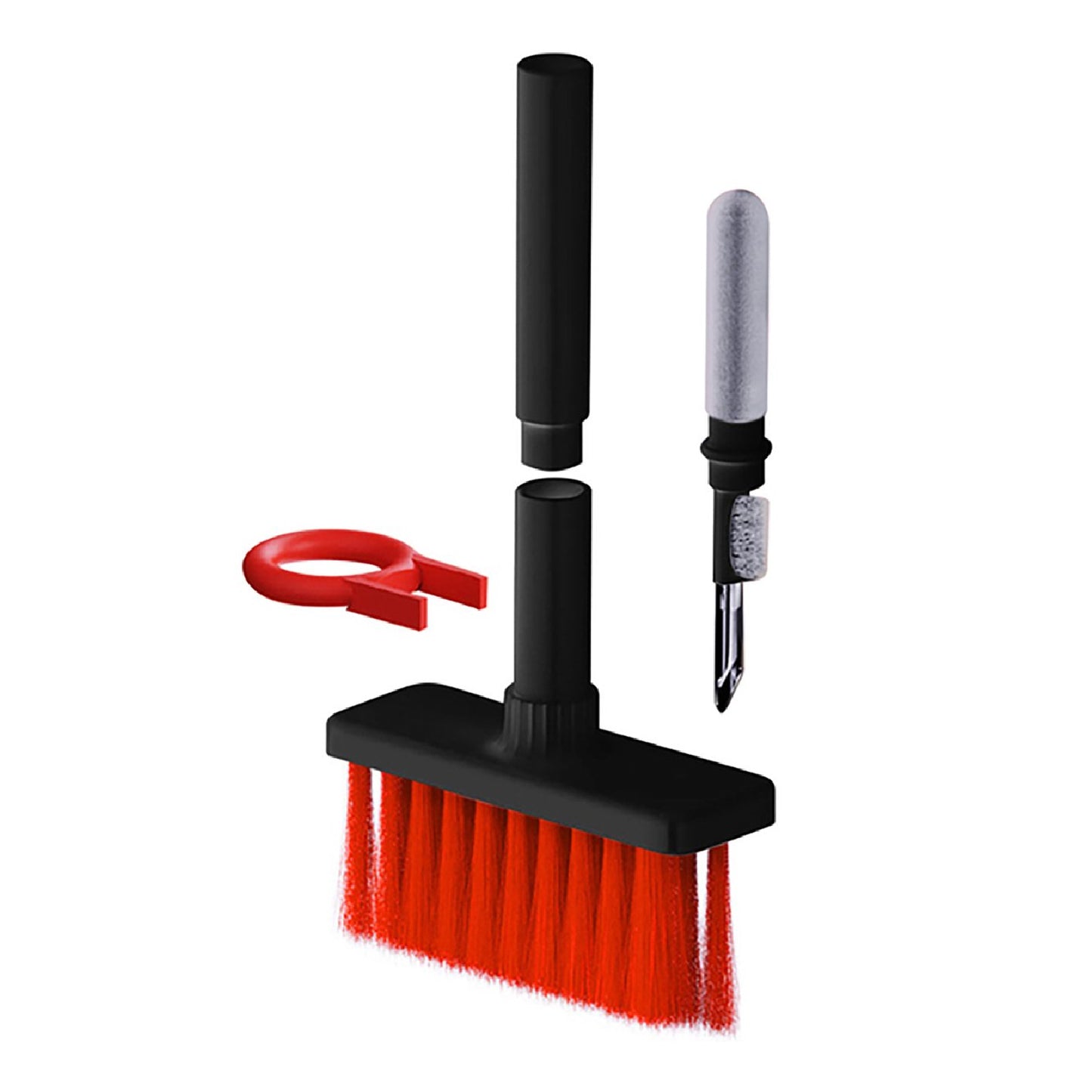 6251 5in1 Multi-function Soft Dust Clean Bush For Computer Cleaning With Corner Gap Duster Keycap Puller Remover For Gamer Pc - Springkart 