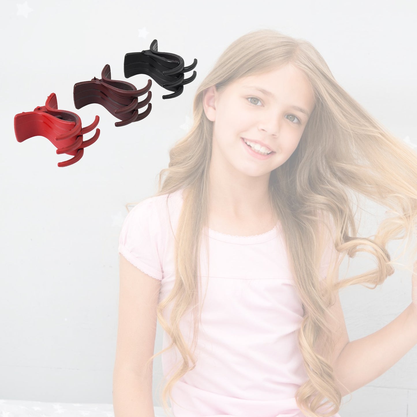 Big Hair Clips For Girls Kids Hair Accessories (6 Pcs Set Multi Color) - Springkart 