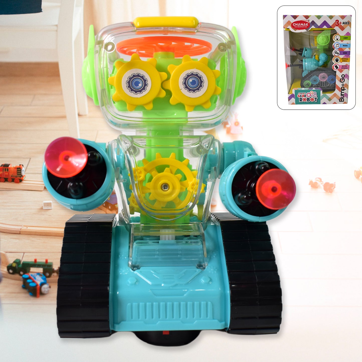 Gear Robot Car For Kids (1 Pc) - Springkart 