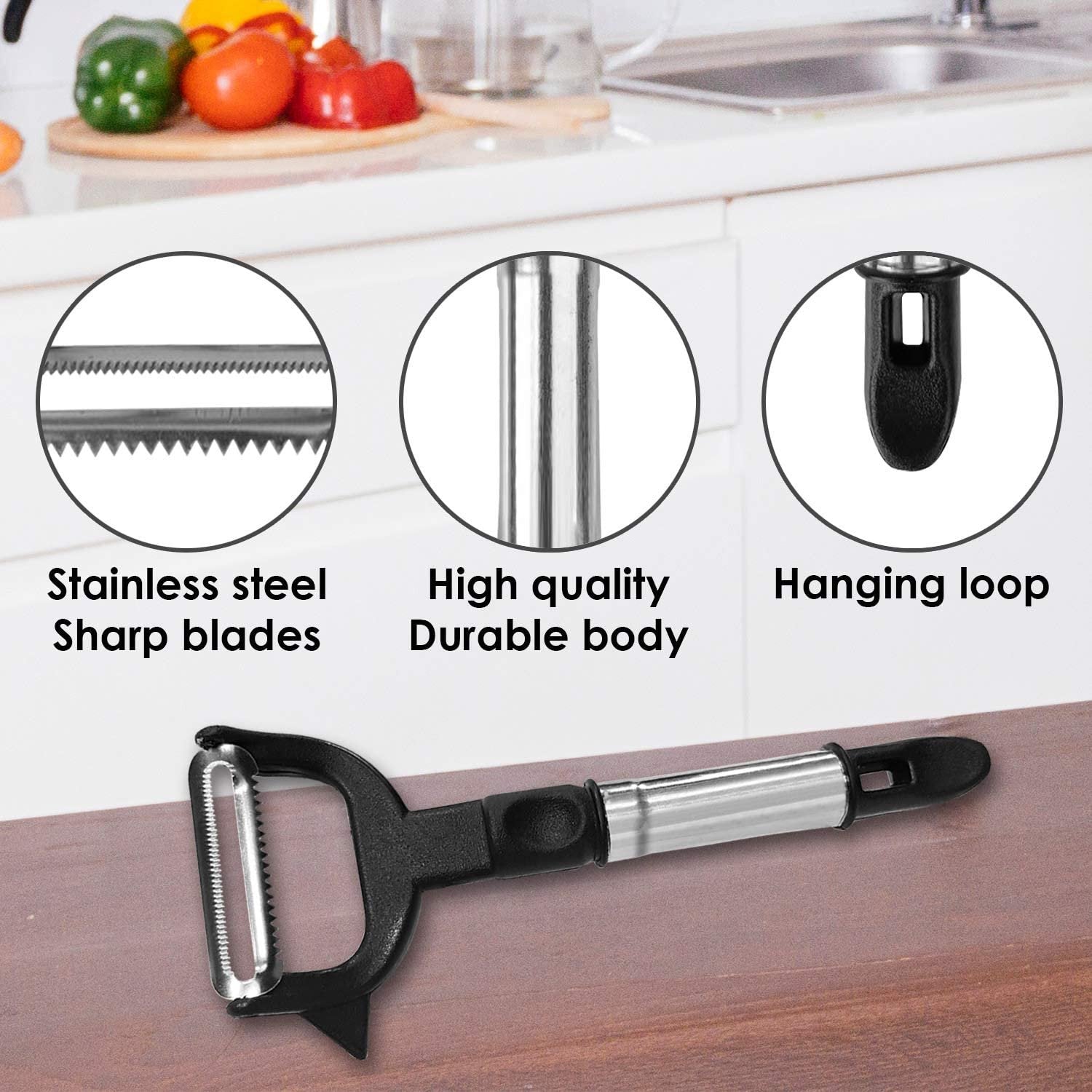 2-in-1 Double Julienne And Vegetable Peeler - Springkart 