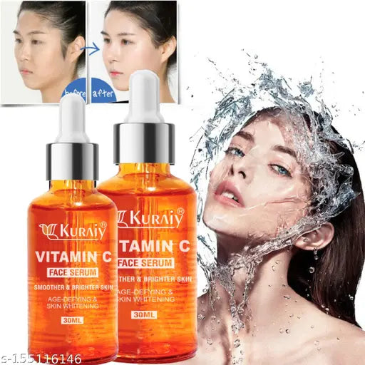KURAIY Pure Vitamin C Face Serum - Skin Brightening Serum , Anti-Aging, Skin Repair, Supercharged Face Serum, Dark Circle Face Serum