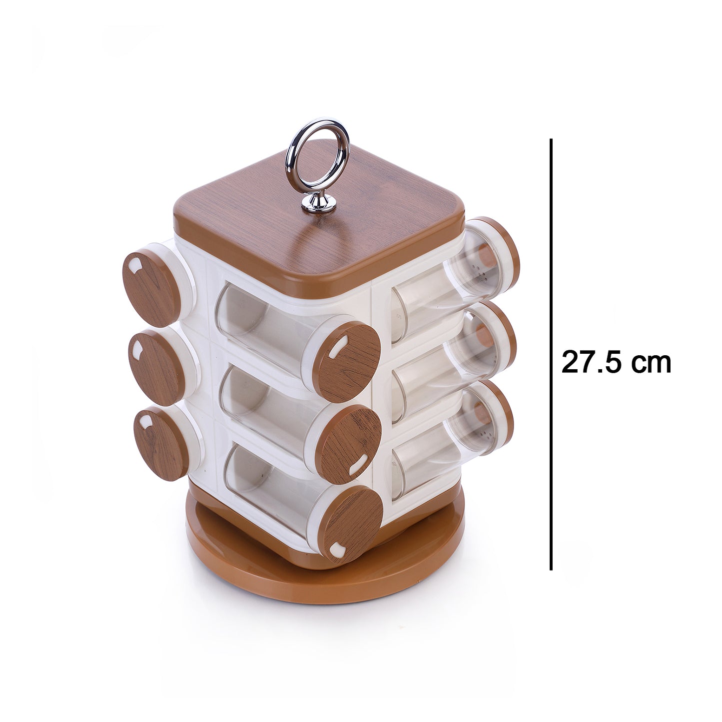 8118 Ganesh 12-jar Revolving Spice Rack Masala Box - Springkart 