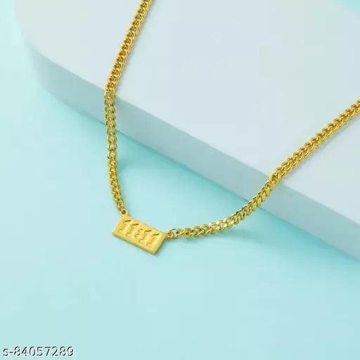 11:11 gold chain necklace - Springkart 