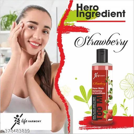 Strawberry Face Wash with Strawberry Extracts Payment:-Pre-Paid