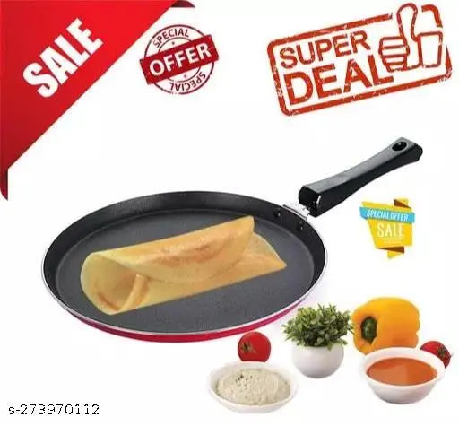 NON STICK DOSA TAWA BEST QUALITY FOR MULTI PURPOSE COLOR MAY VERY AS PER AVAILABILITY