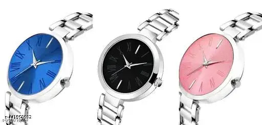 steel belt watches 3x combo