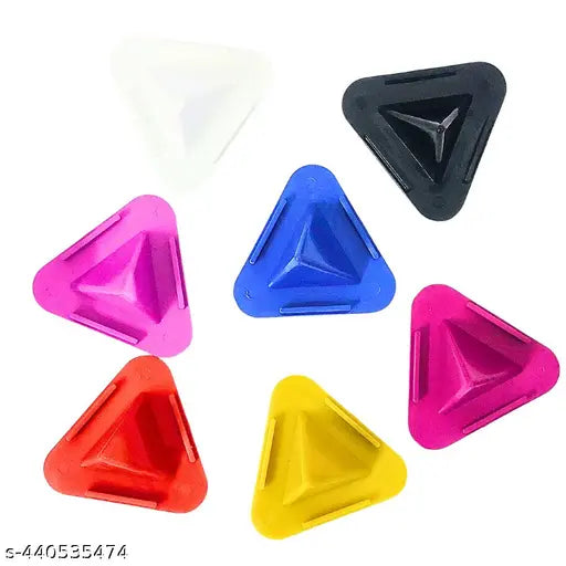 Pyramid-Type Mobile Holder, Portable plastic Mobile stand for desk, Universal mobile stand Multi colour (Pack of7)