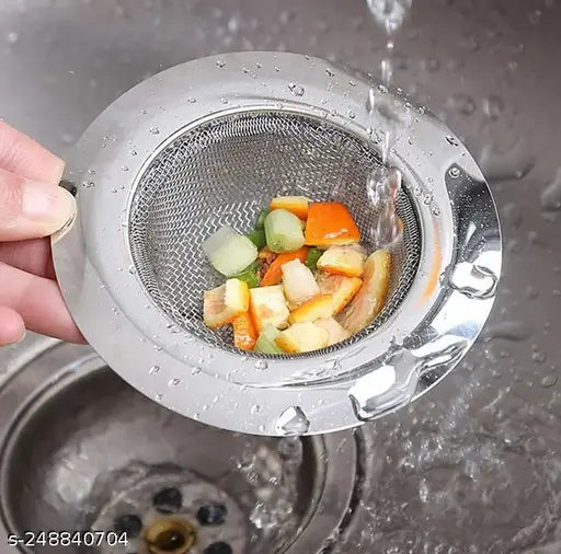 PACK OF 2  (4inch -11cms) Steel Sink Drainer/kitchen sink jali | Sink filter | Sink drainer mesh  11cm heavy quality drainer mesh ROYAL BRAND