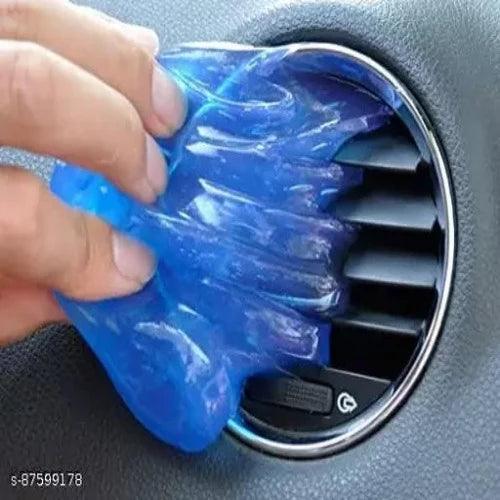 Car AC vent Interior Dust Cleaning Gel Jelly Detailing Putty Cleaner Kit Universal Car Interior, Keyboard, PC, Laptop, Electronic Gadget Cleaning Kit (PACK OF 1) - Springkart 