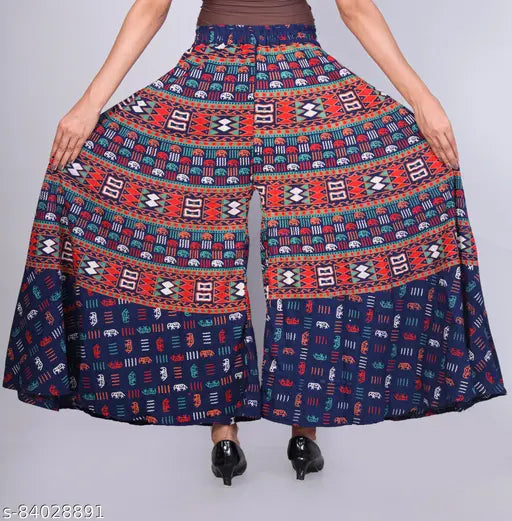Women BlueFlared Flared New Palazzos