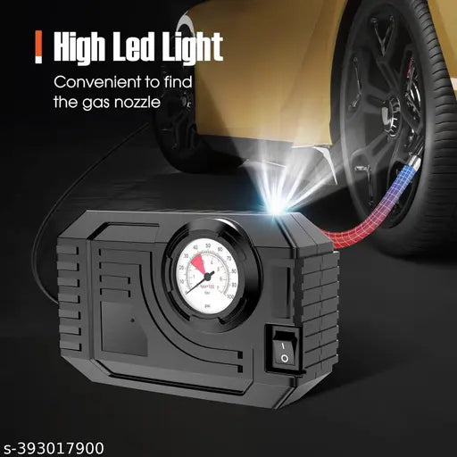 TYRE INFLATOR PORTABLE AIR COMPRESSOR 12V SMALL AIR PUMP FOR CAR