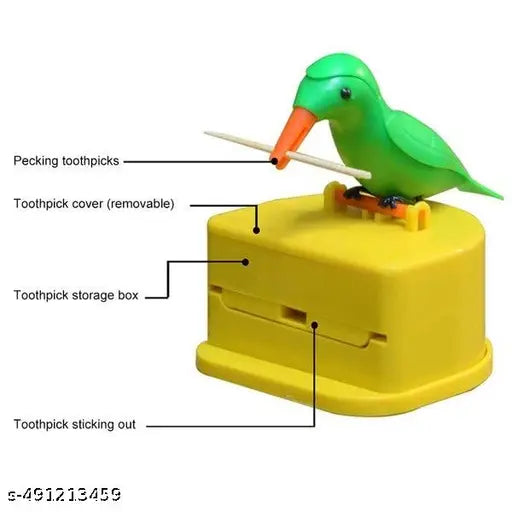 Bird Automatic Toothpick Dispenser Box Toothpick Holder(1 Pcs) - Springkart 