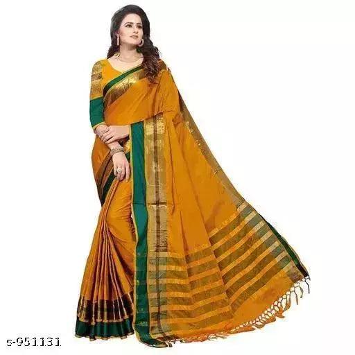 Stunning Cotton Printed Saree - Springkart 