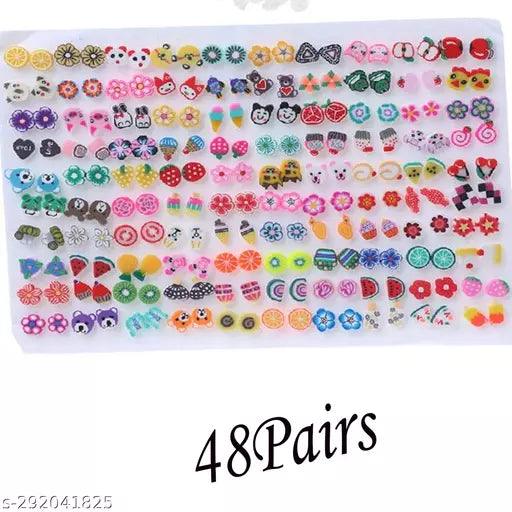 Casual Earrings & Studs 48Pair - Springkart 